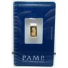 Image 1 : PAMP SUISSE 1 Gram Pure Gold - Carded - 999.9 Fine