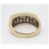Image 3 : 14 KT Yellow Gold & Diamond Channel Set Band - Approximately .50 CTW