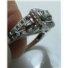 Image 2 : 14 Kt White Gold & Diamond Ladies Engagement Set - Size 8