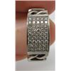 Image 1 : 18 Kt White Gold & Pave Set Diamond Band - .25 ctw - Size 5 1/2