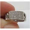 Image 2 : 18 Kt White Gold & Pave Set Diamond Band - .25 ctw - Size 5 1/2