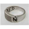 Image 5 : 18 Kt White Gold & Pave Set Diamond Band - .25 ctw - Size 5 1/2