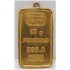 Image 1 : Credit Suisse 20 Gram 999.9 Fine Gold Bar With Bale Added