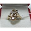 Image 1 : 14 KT Yellow Gold & Diamond Ladies Free Form Ring - Size 9 3/4 - 1.09ctw - Appraised
