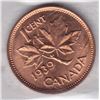 Image 1 : 1939 Canada ICCS Graded Small Cent (Penny) - MS-65; Red