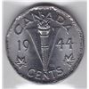 Image 1 : 1944 Canada ICCS Graded Five Cent Nickel Coin - MS-65