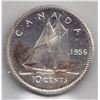 Image 1 : 1956 Canada ICCS Graded Silver 10-Cent Dime Coin - PL-66 - Cameo