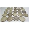 Image 1 : 24 Canadian Silver 50-Cent Half Dollar Coins (1940 - 1967)