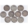 Image 2 : 10 Canadian Silver 50-Cent Half Dollar Coins - 1909 - 1929