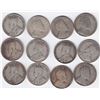Image 2 : 12 Canadian Sterling Silver 50-Cent Half Dollar Coins - 1906 - 1919
