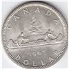 Image 1 : 1965 Canada Silver Dollar Coin - Medium Bead - Type 5