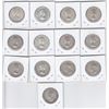 Image 2 : 13 Canadian Silver 50-Cent Half Dollar Coins - 1940 - 1965