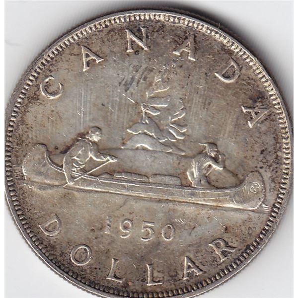 1950 Canada Silver $1 Dollar Coin - SWL