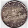 Image 1 : 1954 Canada Silver $1 Dollar Coin - BU - Toned!