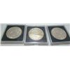 Image 1 : 3 Canadian Silver $1 Dollar Coins (1935, 1936, 1937)