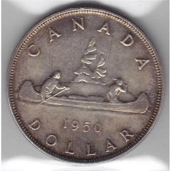 1950 Canada ICCS Graded Silver $1 Dollar Coin - MS-63 - Arnprior
