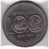 Image 1 : 1974 Canada ICCS Graded Nickel $1 Dollar Coin - MS-64 - Double Yoke