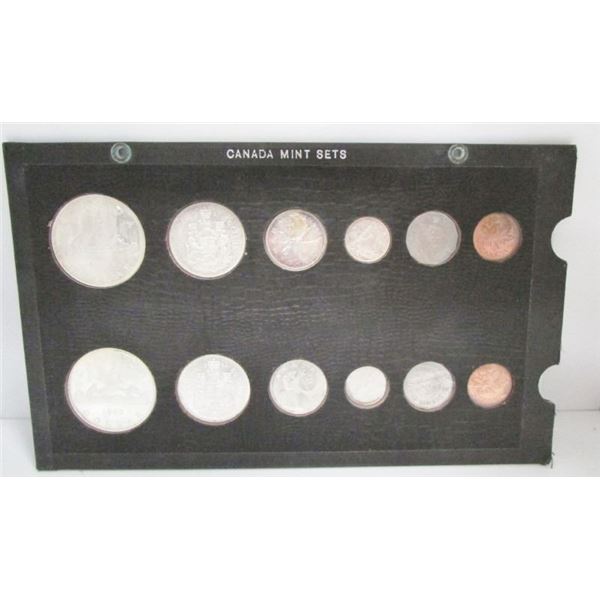 1961 & 1962 Canada Coin Mint Sets, 1 Holder