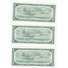 Image 4 : 9 x 1954 Bank Of Canada $1 Modified Portrait Bank Notes