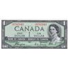 Image 1 : 1954 Bank Of Canada $1 Devil's Face Bank Note - UNC