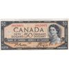 Image 1 : 1954 Bank Of Canada $50 Bank Note - Modified Portrait