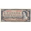 Image 1 : 1954 Bank Of Canada $100 Bank Note - Modified Portrait