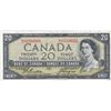 Image 1 : 1954 Bank Of Canada $20 Bank Note - Modified Portrait