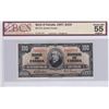 Image 1 : 1937 Bank Of Canada $100 Bank Note - BCS Graded AU 55 - Changeover Note
