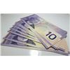Image 1 : 10 Consecutive 2001 Bank Of Canada $10 Bank Notes - Gem UNC