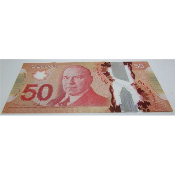 2012 Bank Of Canada $50 Bank Note - Radar Note