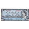 Image 4 : 1954 Bank Of Canada $5 Bank Notes - 4 Consecutive Serial Numbers - S/X Series - All Mis-Cut