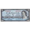 Image 6 : 1954 Bank Of Canada $5 Bank Notes - 4 Consecutive Serial Numbers - S/X Series - All Mis-Cut
