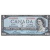 Image 8 : 1954 Bank Of Canada $5 Bank Notes - 4 Consecutive Serial Numbers - S/X Series - All Mis-Cut