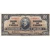 Image 1 : 1937 Bank Of Canada $100 Bank Note - Gordon/Towers