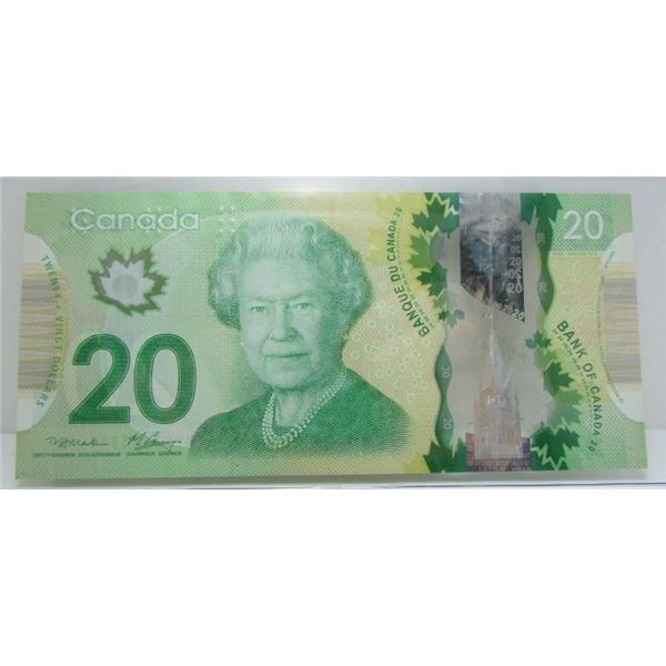 2012 Bank Of Canada $20 Radar Bank Note