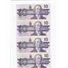 Image 3 : 11 Consecutive 1989 Bank Of Canada $10 Bank Notes - BEH Serial - Last Issue!! - All MINT