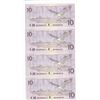 Image 4 : 11 Consecutive 1989 Bank Of Canada $10 Bank Notes - BEH Serial - Last Issue!! - All MINT