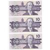 Image 5 : 11 Consecutive 1989 Bank Of Canada $10 Bank Notes - BEH Serial - Last Issue!! - All MINT