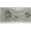 Image 2 : 1964 Canada Coins Set In Hard Plastic Case - 4 Silver Coins