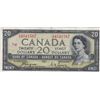 Image 1 : 1954 Canada Bank Of Canada Devil's Face $20 Bank Note - Coyne/Towers