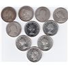 Image 2 : 10 Canada Silver 25-Cent Quarter Coins - 1903 - 1963
