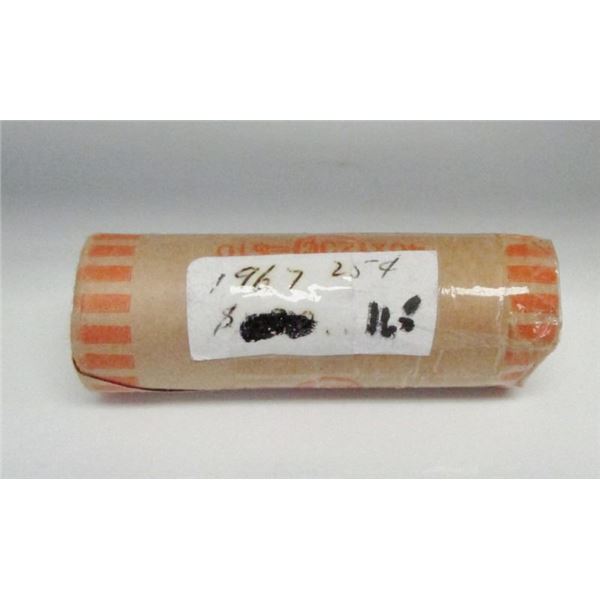 1964 Canada Silver 25-Cent BU Quarter Roll - 40 Coins