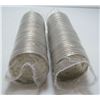 Image 1 : 2 Royal Canadian Mint Rolls Of 1999 Canada Millennium 25-Cent Quarters