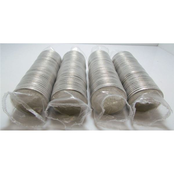 4 Rolls Of Canada Millennium 25-Cent Quarters - Each Roll Is A Double Head Roll, 1999 Or 2000