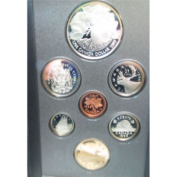 1996 Canada Double Dollar Coin Set By RCM - 5 Sterling Silver Coins