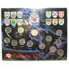 Image 1 : Canada 125 Sterling Silver Quarter Collection With Parliament Loonie In RCM Box (1992)