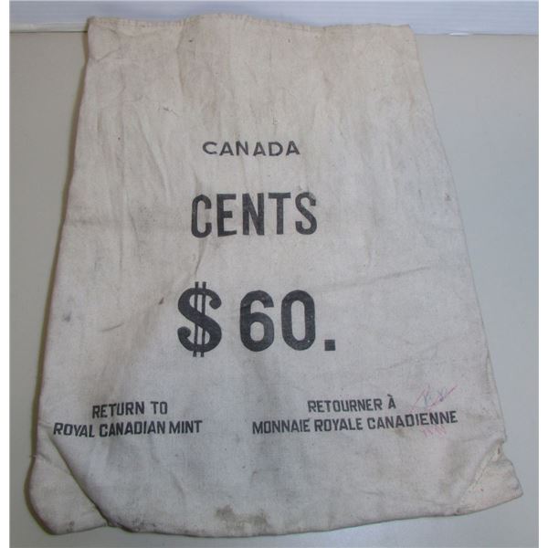 Original Royal Canadian Mint 1-Cent Penny Bank Bag