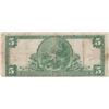 Image 2 : 1911 Portland Oregon USA $5 National Bank Note