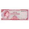 Image 1 : 1960 Bank Of Jamaica 5 Shilling Bank Note - AU