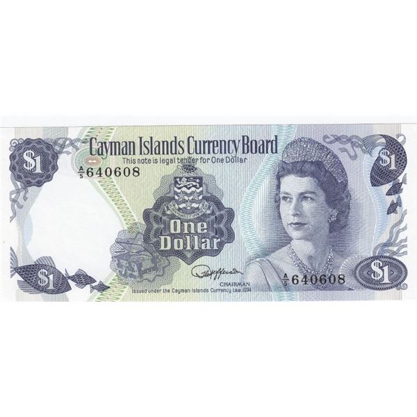 1985 Cayman Islands Currency Board 1 Dollar Bank Note - UNC